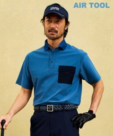 23区GOLF 【MEN】機能に優れた新素材「AIR TOOL」ポケットポロシャツ