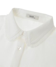 earth music&ecology フリルシャツカラー付け襟