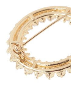 YECCA VECCA パールビジューサークルブローチ