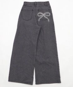 WEGO モチーフデニムタックパンツ