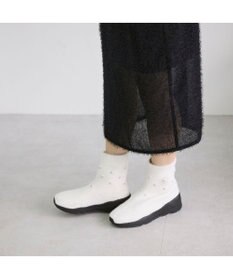 MODE ET JACOMO <carino>ビジュー付きニットブーツ