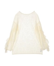 Green Parks ・ＡＮＤ　ＳＥＡＲＣＨ　レーシーラッフルスリーブチュニック