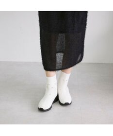 MODE ET JACOMO <carino>ビジュー付きニットブーツ