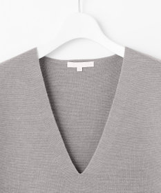 自由区 S 【セットアップ対応・洗える】ウールミラノニット ベスト