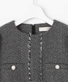 Feroux 【洗える】ツイードコンビミディ ワンピース