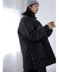 Green Parks 撥水加工　中綿キルトミドル丈コート