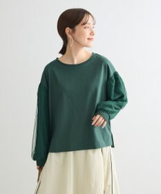 Green Parks 袖チュールドッキングプルオーバー