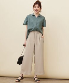 ANY SIS 【速乾・接触冷感】スムージーポリエステル シャツ ブラウス