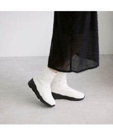 MODE ET JACOMO <carino>ビジュー付きニットブーツ