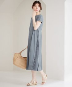 ANY SIS S 【接触冷感・UVケア】冷感サイドプリーツ ワンピース