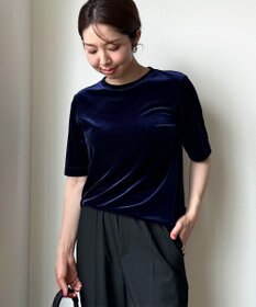 UNFILO ストレッチ ベロアＴシャツ