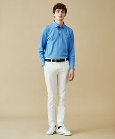 23区GOLF 長く愛せる定番人気！【MEN】【日本製】ハニカムカノコ 長袖ポロシャツ