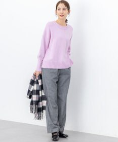 組曲 L 【加藤ローサさん着用】ツイル起毛ストレート パンツ