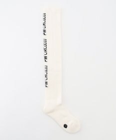 PW CIRCULUS 【WOMEN】【土踏まずをサポート】ロゴ ニーハイ ソックス