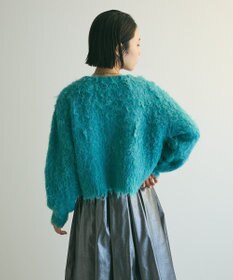 Green Parks armonia．シャギーショートカーディガン