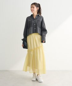 Green Parks ショート丈デニムシャツ