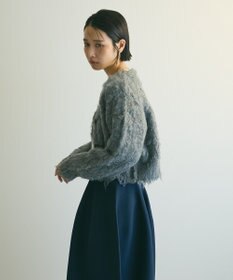 Green Parks armonia．シャギーショートカーディガン