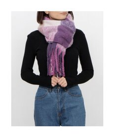 UNBILLION カシュネ cache nez / リサイクルポリブロックチェックストール