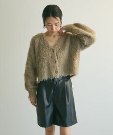 Green Parks armonia．シャギーショートカーディガン