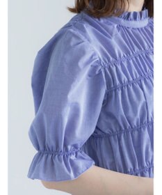 Te chichi スタンドフリルシャーリングブラウス