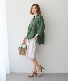 YECCA VECCA 【尾崎紗代子さん着用】タックハーフパンツ