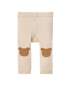 MIKI HOUSE HOT BISCUITS ボーダー柄長袖Tシャツ＆ベビースパッツギフトセット【BOX付き】