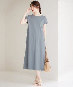 ANY SIS S 【接触冷感・UVケア】冷感サイドプリーツ ワンピース