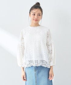 earth music&ecology レースプルオーバー