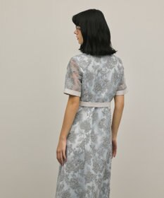 GRACE CONTINENTAL フラワーコード刺繍ワンピース