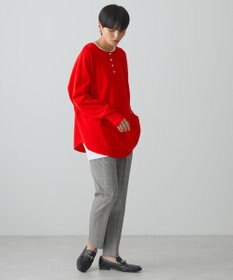 AMERICAN HOLIC ２ＷＡＹバイパチヘンリーネックニットプルオーバー