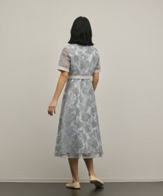 GRACE CONTINENTAL フラワーコード刺繍ワンピース
