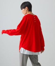 AMERICAN HOLIC ２ＷＡＹバイパチヘンリーネックニットプルオーバー