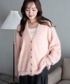 WEGO 【25年秋冬新作/WEB限定】別注USPOLOシャギーニットカーデ