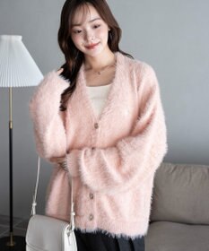 WEGO 【25年秋冬新作/WEB限定】別注USPOLOシャギーニットカーデ