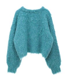 Green Parks armonia．シャギーショートカーディガン