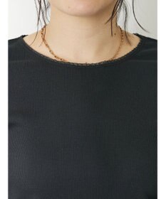 CRAFT STANDARD BOUTIQUE フリルテープリブカットプルオーバー