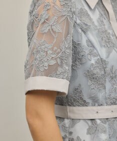 GRACE CONTINENTAL フラワーコード刺繍ワンピース