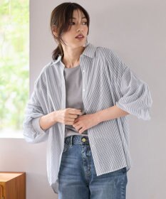 ANY L 【洗濯機可】シアーシャツ