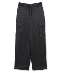 uncrave 【洗濯機洗い可】サテン イージーカーゴパンツ（uncrave WHITE）