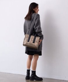 TOPKAPI 【TREASURE TOPKAPI】メタリック パデット ショルダー付 トートバッグ
