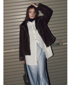 Te chichi 【宮本茉由着用】グラデーションファースタンドジャケット