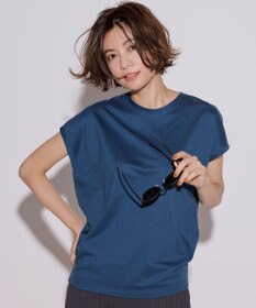 一部店舗限定】コットンジャージー フレンチスリーブ Tシャツ / 23区 S