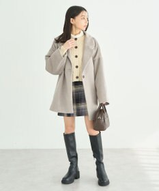 earth music&ecology オーバーテーラードジャケット　シャギー