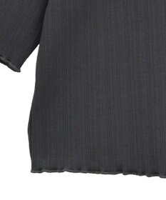 earth music&ecology フリルカットリブカーディガン