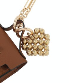 earth music&ecology マイクロミニバッグメタルハートチェーンチャーム