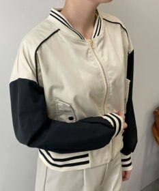 WEGO 配色デザインブルゾン