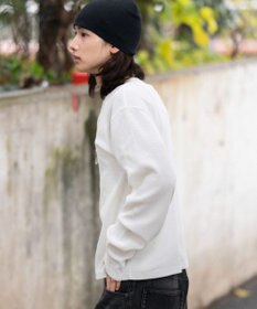 WEGO 【ユニセックス着用ITEM/MLサイズ展開】ワッフルT（LS）