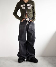 WEGO WジップナンバリングロゴロンT