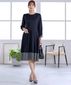 Tiaclasse 【セレモニー・新色追加】キーネックフレアワンピース