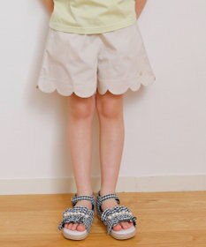 ANY KIDS 裾 スカラップ ショートパンツ